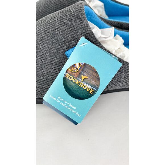 Rock Dove Mens Original Two-Tone Memory Foam Slipper House Shoe Size 10.5 New - Picture 7 of 14